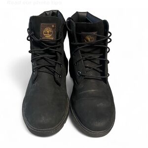 Timberland Boys Black Waterproof Work Boots